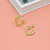 Fashionable C-shaped earrings with unique design, high-end and niche earrings for women