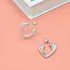 Fashionable C-shaped earrings with unique design, high-end and niche earrings for women